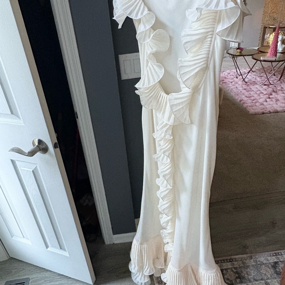 Delina Dress in Cream (DELFI, Revolve) - Picture 4 of 5